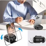 TeOra Store Galaxy Buds 3-Pro-3 Fe Için Guard-Stant Kulaklık Kılıfı Çizilme ve Darbe Önleyici Buds 3 Pro Koruyucu Rahat Tutuş Sağlayan Kilit Tasarımlı Deri Görünümlü Buds 3 Pro Kılıfı (Siyah) - Option-1 - Altın