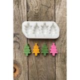 TeOra Store Rufus Concept Çam Ağacı Mini Dörtlü Mum Kalıbı (Silikon) - Option-1 - 0-Kahverengi