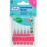 Tepe Arayüz Fırçası 0.4 mm Pembe 6'lı Blister Formda Hassas Temizlik