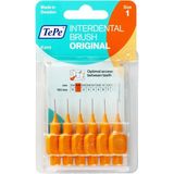 Tepe Arayüz Fırçası 0,45 mm Orta Sertlikte 6'lı Turuncu Paket Hassas Diş Etleri İçin Uygun
