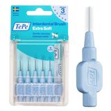TePe Arayüz Fırçası, Ekstra Yumuşak, Mavi, 0.6mm/ISO 3, 6 adet | Plak Temizleme, Diş Aralarında Etkili Temizlik, Hassas Diş Eti ve Dişler İçin, Küçük Aralıklar İçin Fırça