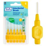 TePe Arayüz Fırçası, Orijinal, Sarı, 0.7mm/ISO 4, 6 adet | Etkili Diş Arası Temizliği, Plak Temizleyici ve Küçük Aralıklar İçin Fırça