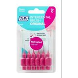 Tepe Arayüz Fırçası Pembe 0.4 mm Yumuşak Kıllı 6'lı Renkli Diş Fırçası