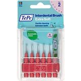 Tepe Blister X-Soft 6x0.5 mm Kırmızı Diş Arayüz Fırçası