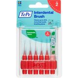 Tepe Diş Fırçası Orta Sertlikte 0.5 mm Kıllarla 6 Parça Kırmızı Blister Ambalajda