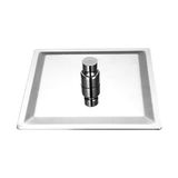 Tepe Duş Başlığı Kare Slim 304 Metal 20X20 cm KTD101 - 1 lt