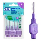 TEPE İnterdental Fırça Orijinal, Diş Temizliği için Yumuşak Diş Fırçası, 6'lı Paket, 1,1 mm, Büyük Boşluklar, Mor, Boyut 6
