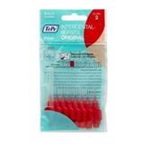 Tepe Kırmızı 0.5 mm 8'li Paket Size ''2'' İnterdental Brush Orginal Diş Arası Fırçası