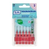 Tepe T187 Blister Extra Soft Kırmızı 0.5 mm 6'lı Arayüz Fırçası