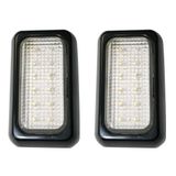 Tepe/Romörk Lambası 12 Leds, 12v24v, Siyah 2 Ad.Lik Set
