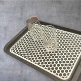 Tepsi, Kaydırmaz Dikdörtgen Tepsi Büyük Boy 36 x 44 cm Çok Renkli - 1 Adet