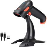 Tera HW0002 Kablosuz Barkod Okuyucu, 1d/2d/qr Kod Tarayıcı, Bluetooth/2.4g/usb 3’ü 1 Arada, Titreşim Uyar - Çok Renkli - Standart