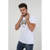 Terapi Men 20K-3400625-1 Beyaz Baskılı Trend Erkek T-shirt