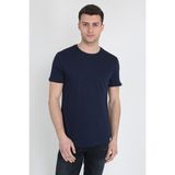 Terapi Men 21K-3400741-01 Lacivert Kısa Kollu Oval Kesim Basic Erkek T-shirt