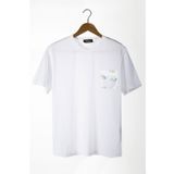 Terapi Men 22Y-3400762-44 Bisiklet Yaka Cepli Oversize Erkek T-shirt