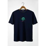 Terapi Men 22Y-3400762-65 Bisiklet Yaka Önü Dünya Baskılı Oversize Erkek T-Shirt