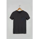 Terapi Men Erkek Basic Slim Fit Yuvarlak Yaka Kısa Kollu T-Shirt Antrasit