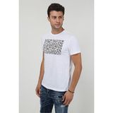 Terapi Men Erkek Bisiklet Yaka Baskılı T-Shirt 20Y-3400652-2 Beyaz - XL