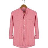 Terapi Men Erkek Ekoseli Hakim Yaka Uzun Kollu Gömlek Sg-U 21Y-4300597-1 - 2XL - Kırmızı