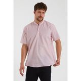 Terapi Men Erkek Hakim Yaka Yarım Patlı Ekoseli Kısa Kollu Slim Fit Gömlek Sg-K 21Y-4300602-1 - Kırmızı