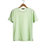 Terapi Men Erkek Yeşil Bisiklet Yaka Oversize Rahat Kalıp Basic T-Shirt 22Y-3400761-EK1