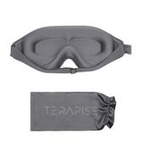 Terapise 3D Pro Uyku Bandı Uyku Göz Bandı Uyku Gözlüğü, Işığı %100 Engeller, Göze Baskı Yapmaz Gri