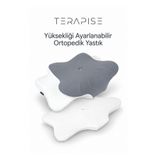 Terapise Ortopedik Visco Boyun Yastığı, Doğru Duruş Desteği, Rahat Uyku, 80 Densite, Serin Tutan Kılıflı Arc-Chill Q-Max 0.4