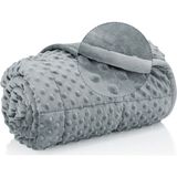 Terapise Süper Yumuşak Wellsoft Ağırlıklı Yorgan / Battaniye, 8 Kg, Gri, Çift Taraflı, Çift Kişilik - 195 x 215 cm - 0315 Gri