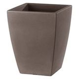 Teraplast Quadro Veneto 60 Bronz Plastik Saksı - 49 x 49 x 61