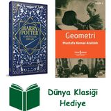 Teras Kitap Harry Potter ve Mutluluk Sırları + Geometri + Dünya Klasiği Hediye - Hayır