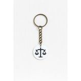 Terazi Burcu NFC Anahtarlık – Akıllı Temassız Bağlantı Özellikli Burç Anahtarlığı (3,5 cm)