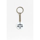 Terazi Burcu NFC Anahtarlık – Akıllı Temassız Bağlantı Özellikli Burç Anahtarlığı (3,5 cm)
