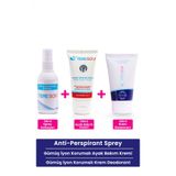 Tereson Tereson Terleme Önleyici Sprey 50 Ml +Gümüş İyon Korumalı Krem Deodorant + Koku Karşıtı Ayak Bakım