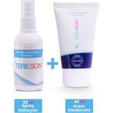 Tereson Terleme Önleyici 50 ml Sprey ve Gümüş İyonlu 40 ml Krem Deodorant
