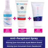 Tereson Terleme Önleyici Sprey 50 ml +Gümüş Iyon Korumalı Krem Deodorant +Gümüş Iyon Korumalı Koku Karşıtı Ayak Bakım Kremi