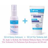 Tereson Terleme Önleyici Sprey 50 ml + Yüz Terlemesi ve Parlaması Için Koruyucu Jel 50 ml - 100 ml
