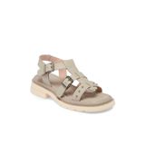 Tergan Bej Hakiki Deri Kadın Sandalet - K24y1sn67156-s5y
