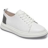 Tergan Beyaz Hakiki Deri Erkek Sneaker - E25S1AY57544-A26 - Beyaz_A26
