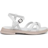 Tergan Beyaz Hakiki Deri Kadın Sandalet - K26Y1SN68671-A26 - Beyaz_A26