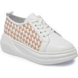 Tergan Beyaz Hakiki Deri Kadın Sneaker - K24I1AY67137-H1E - Beyaz-H1E