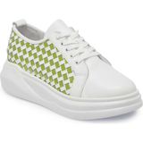 Tergan Beyaz Hakiki Deri Kadın Sneaker - K24I1AY67137-M03 - Beyaz_M03