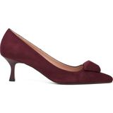 Tergan Bordo Hakiki Süet Deri Kadın Stiletto - K26S1AY68858-F90 - Bordo-F90