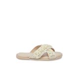 Tergan Ekru Vegan - Tekstil Kadın Terlik - K24Y1TR67082-M01