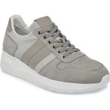 Tergan Gri Deri-Tekstil Erkek Sneaker - E24I1AY56869-A40 - Gri_A40