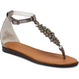 Tergan Gri Hakiki Deri Kadın Sandalet - K25Y1SN68217-L9N - Gri_L9N