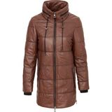Tergan Kahve Hakiki Deri Kadın Hakiki Deri Mont - K24KDM320454-Q4Q - Kahverengi_Q4Q