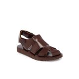 Tergan Kahverengi Hakiki Deri Erkek Sandalet - E24Y1SN56793-A24