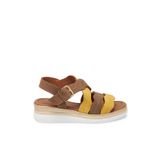 Tergan Kahverengi Hakiki Nubuk Deri Kadın Sandalet - K25Y1SN67855-D4W