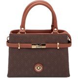 Tergan Kahverengi Print Kadın Omuz Çantası - S26Y1PR09196-R9C - Kahverengi_R9C