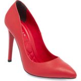 Tergan Kırmızı Vegan Kadın Stiletto - K24I1AY67462-Q4A - Kırmızı-Q4A
